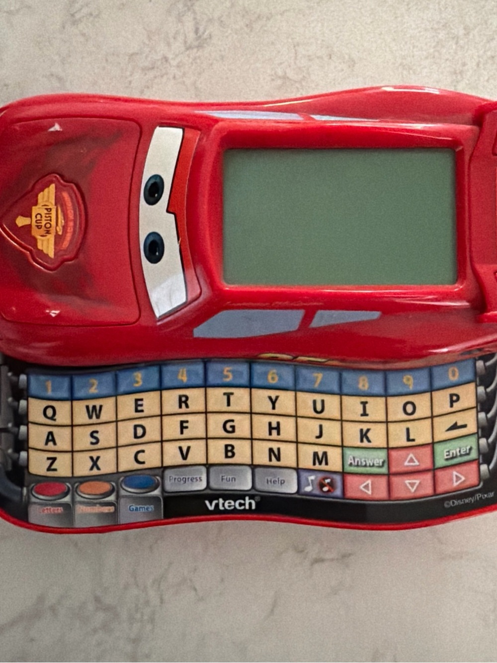 Red Lightning McQueen Educational Toy Vtech handheld. Tested and working!